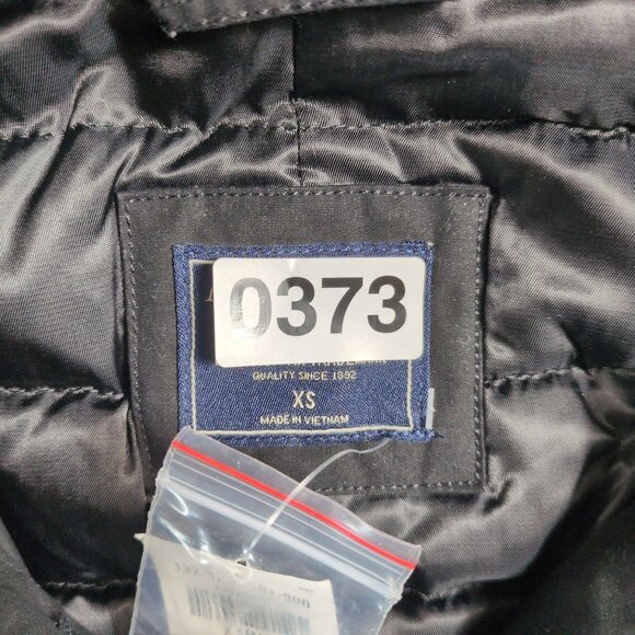 Abercrombie & Fitch Black Hooded Parka Coat Mens XS NWT Winter Streetwear Jacket - Picture 10 of 10